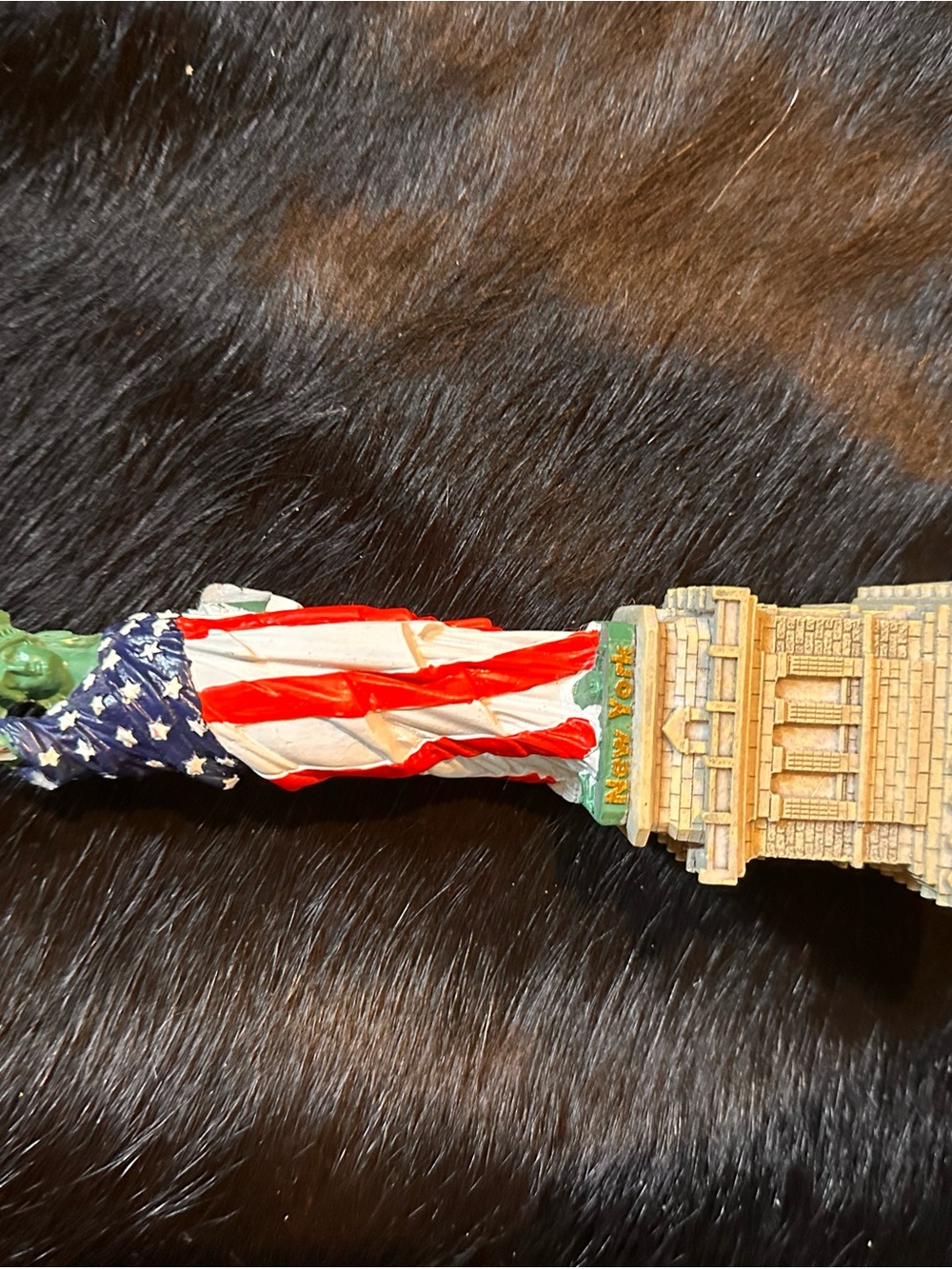 Statue of Liberty New York Souvenir Figurine - Red, White, Blue